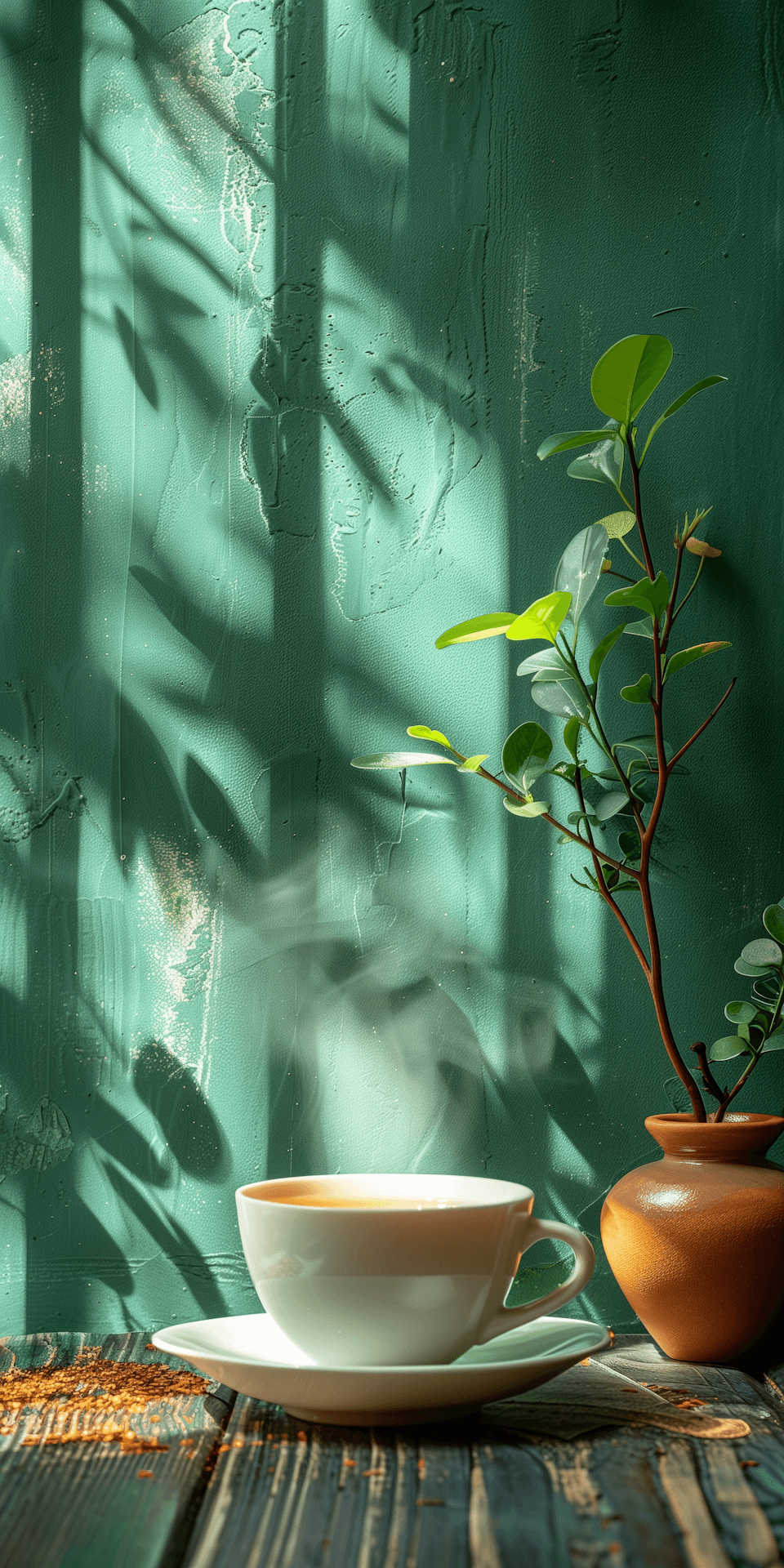 Tea plantation background